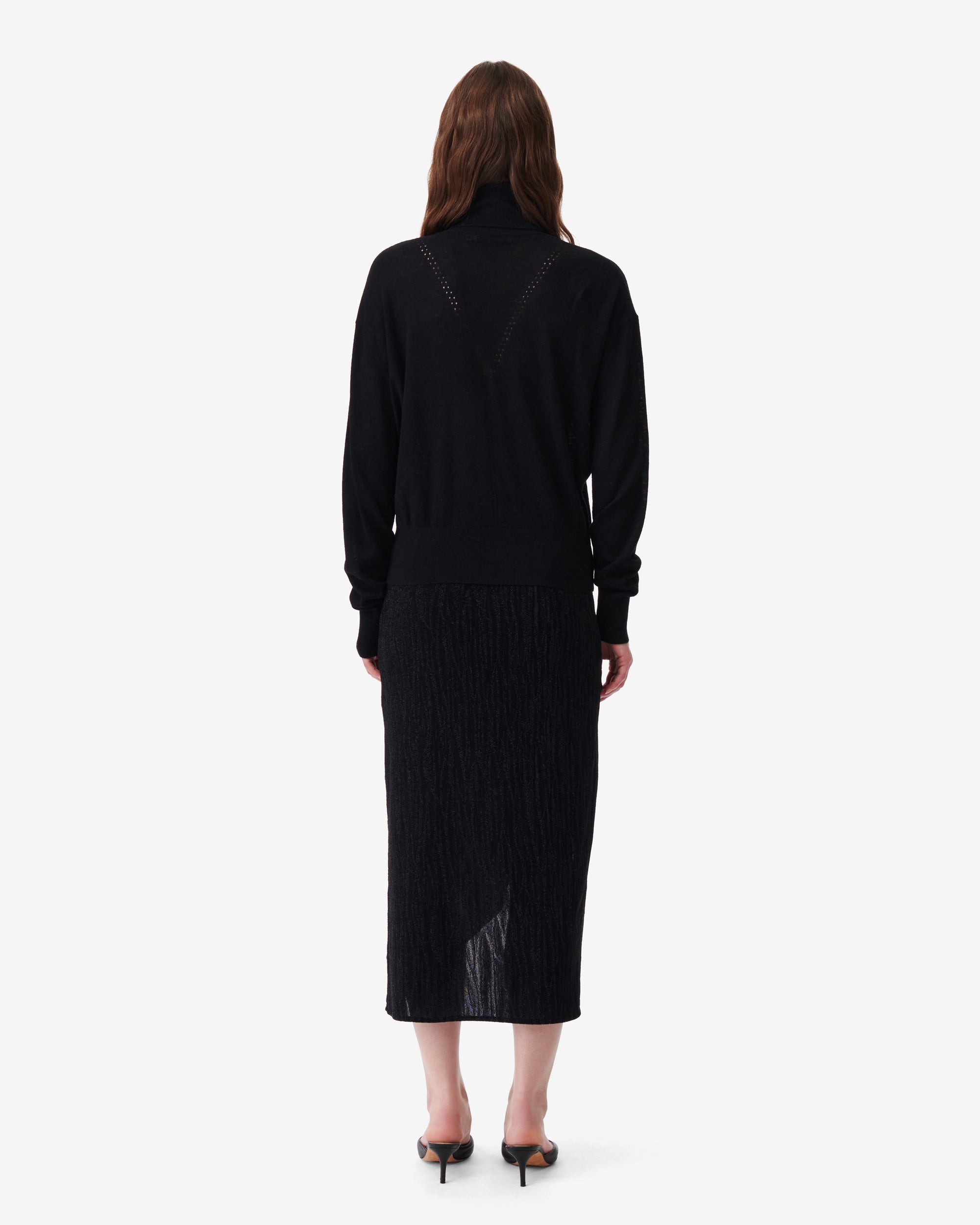 Zahyo wool jumper - Black