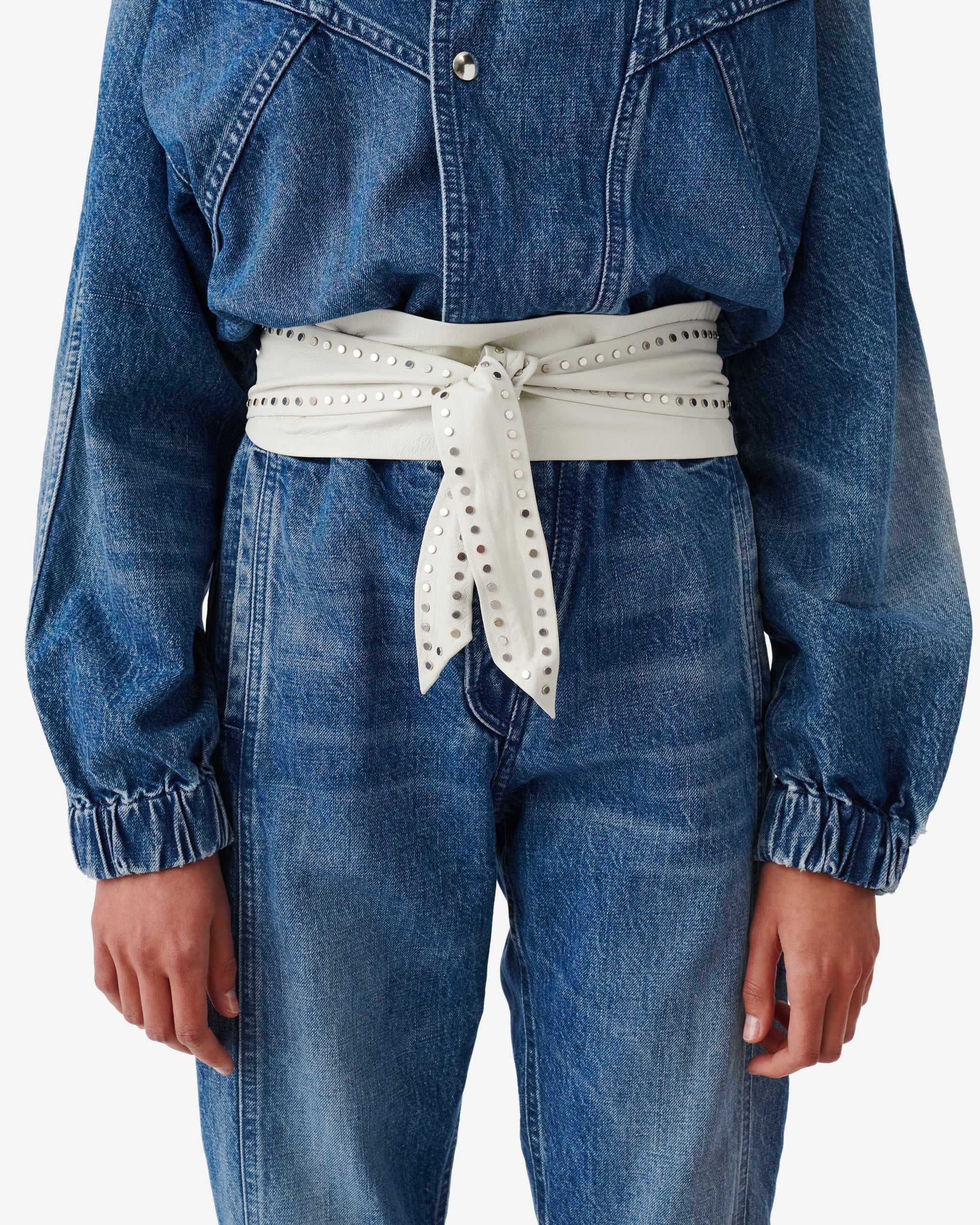 Neraday leather belt - Optical White