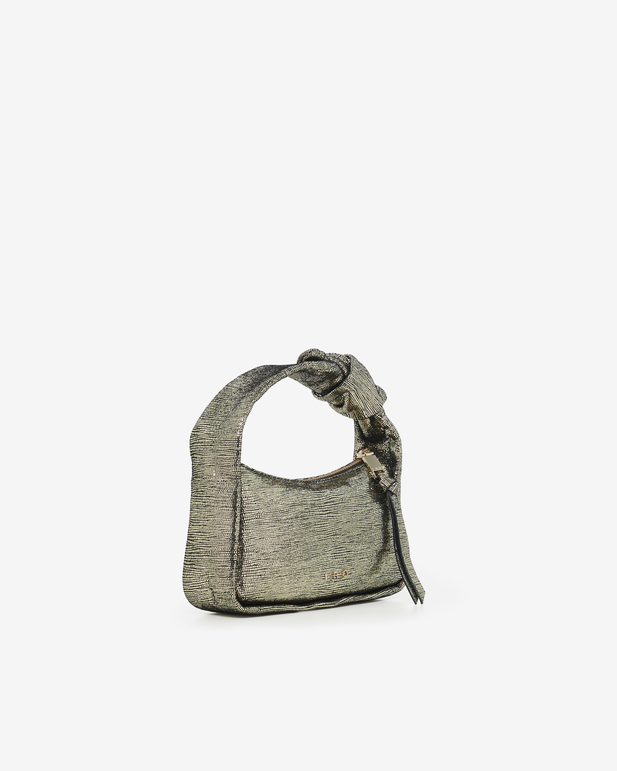 Nano Noue Lezard leather bag - Black & Gold