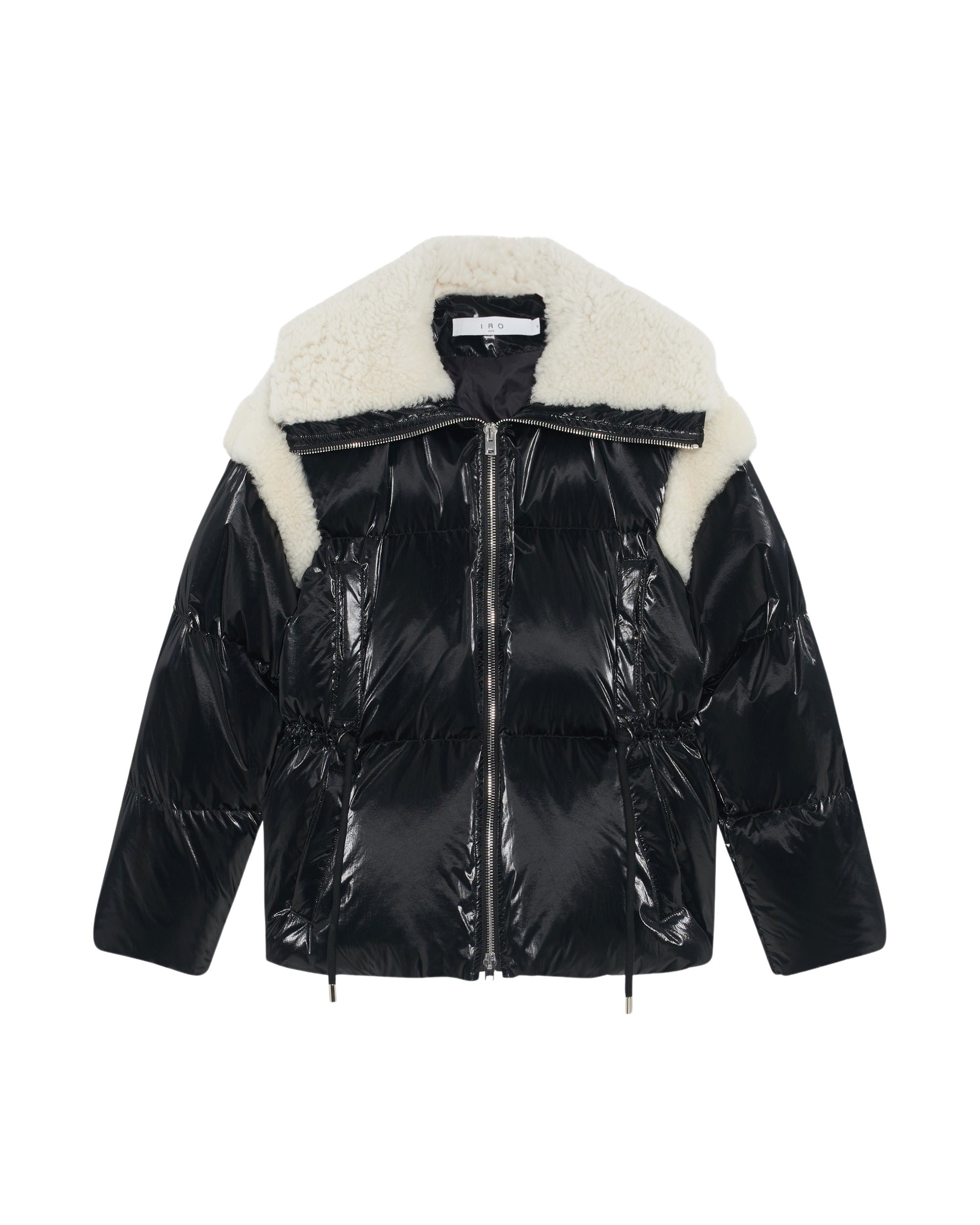 Beline oversize padded jacket - Shiny Black