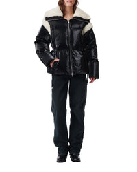Beline oversize padded jacket - Shiny Black