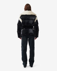 Beline oversize padded jacket - Shiny Black
