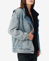 Carlier denim jacket - Mid Blue Used