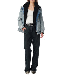 Carlier denim jacket - Mid Blue Used