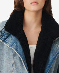 Carlier denim jacket - Mid Blue Used