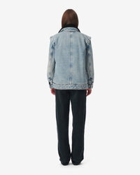 Carlier denim jacket - Mid Blue Used