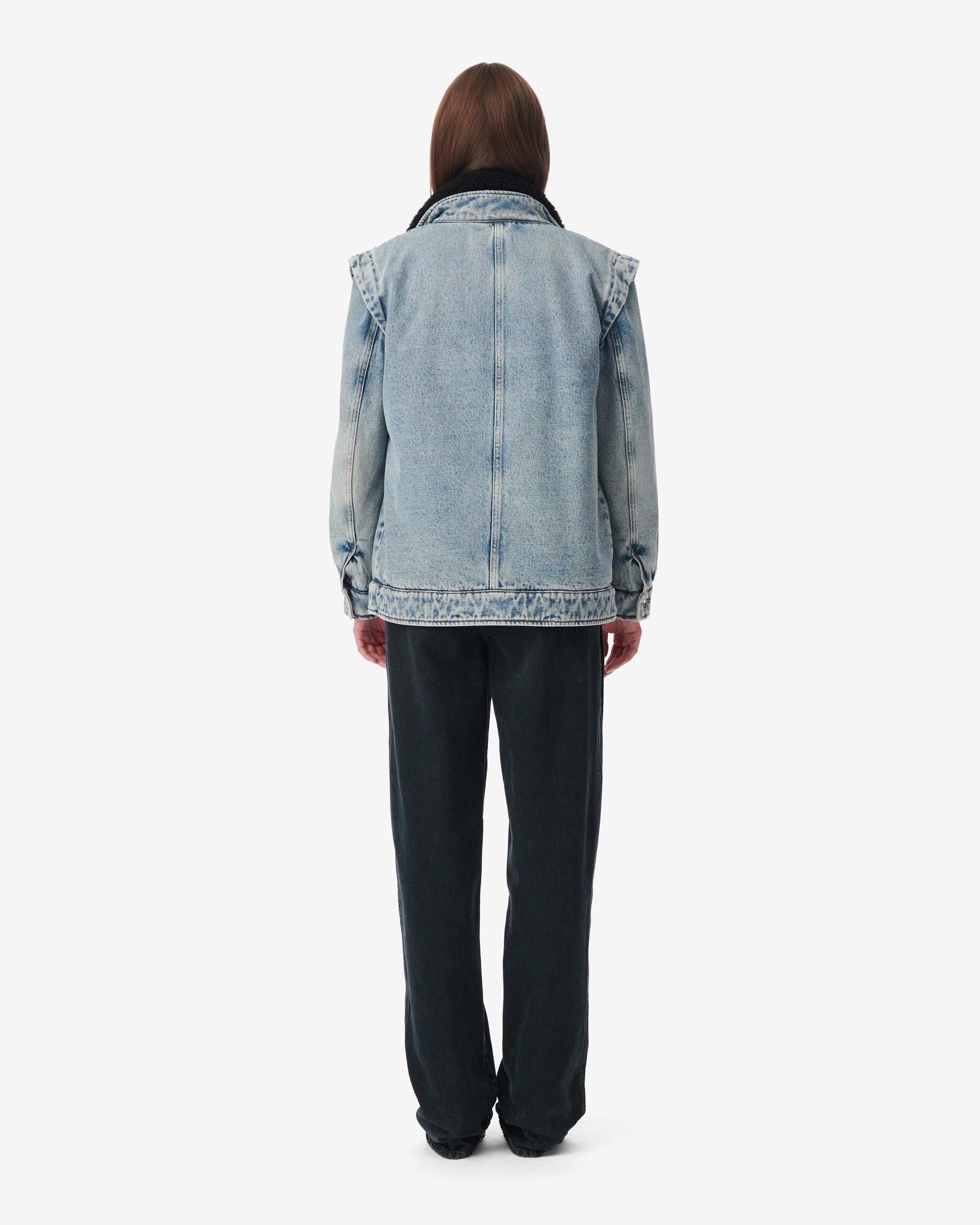 Carlier denim jacket - Mid Blue Used