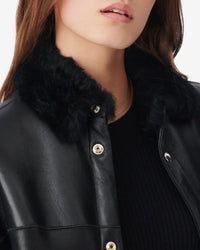 Cinco sheepskin sleeveless jacket - Black