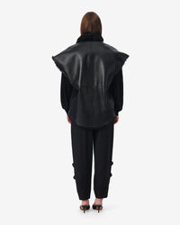 Cinco sheepskin sleeveless jacket - Black