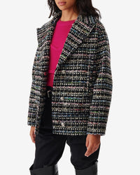 Judit wool blend coat - Black Multico