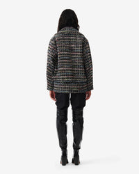 Judit wool blend coat - Black Multico