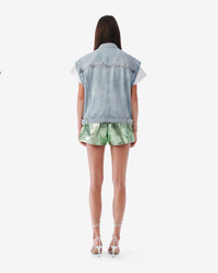 Orazio sleeveless jacket - Blue Washed
