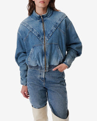 Sivra Jacket - Mid Blue Destroy