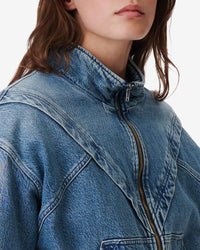 Sivra Jacket - Mid Blue Destroy
