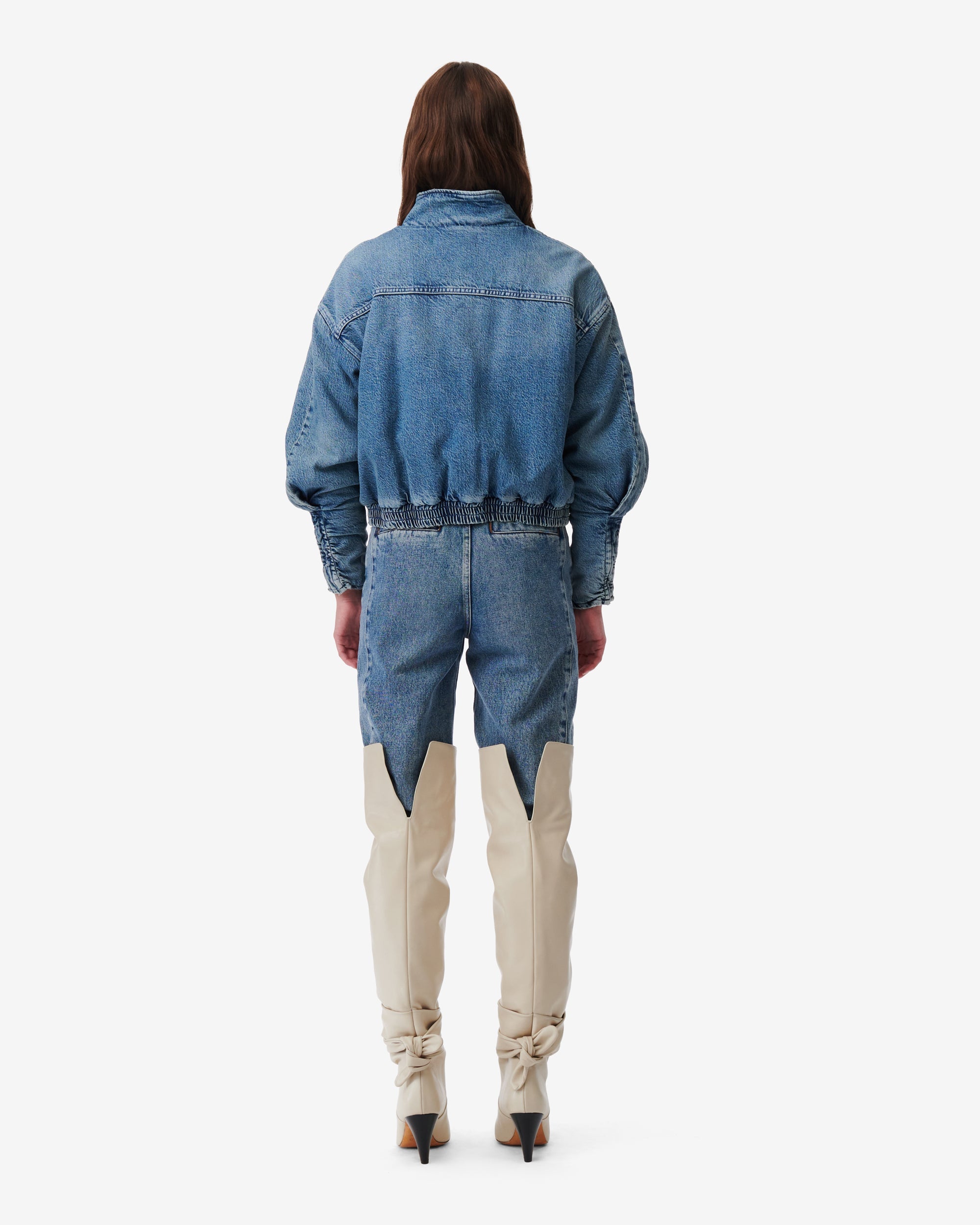 Sivra Jacket - Mid Blue Destroy