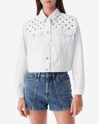 Ubaldo short jacket - Optical White