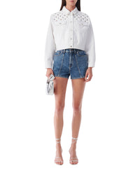 Ubaldo short jacket - Optical White