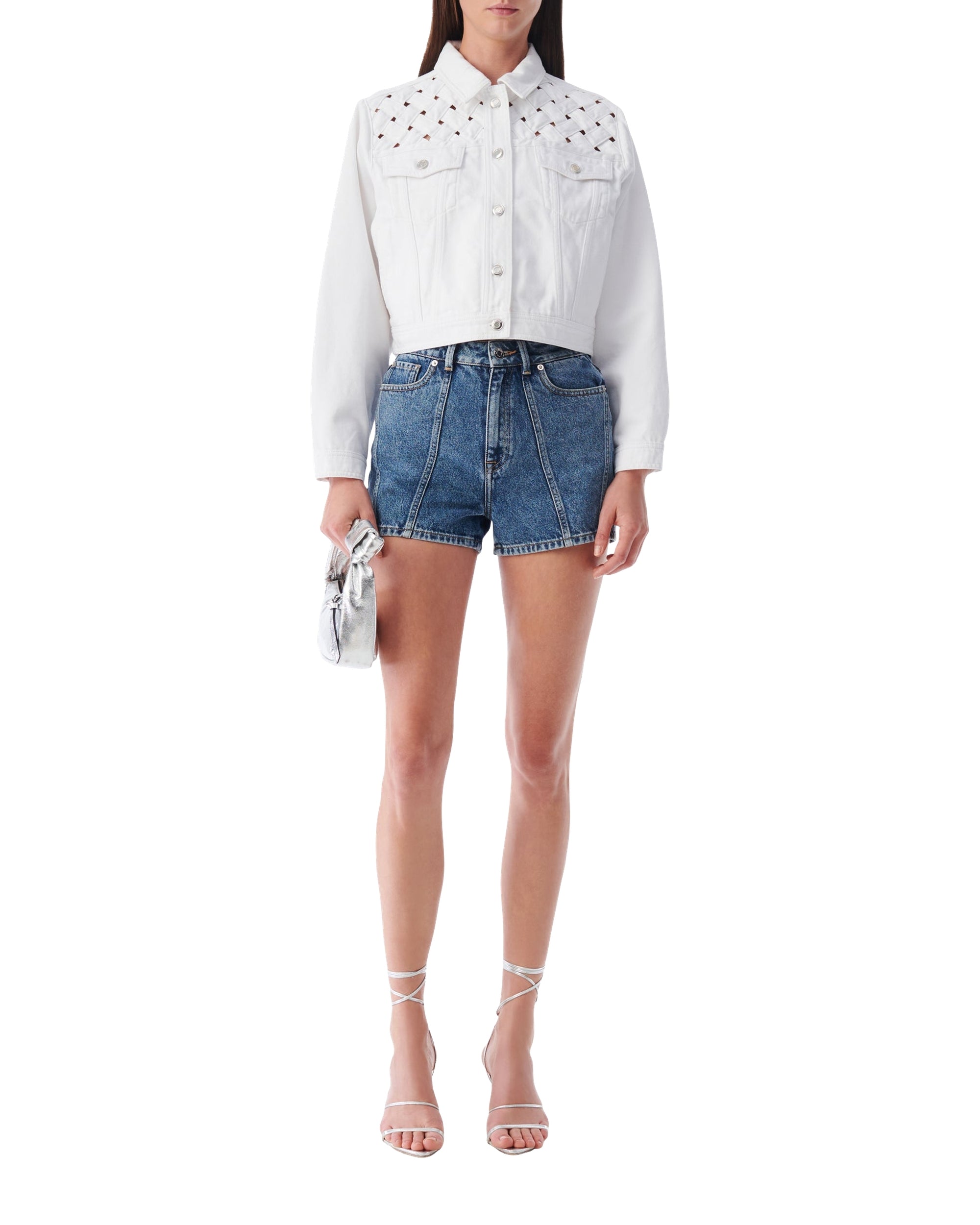 Ubaldo short jacket - Optical White