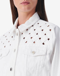 Ubaldo short jacket - Optical White