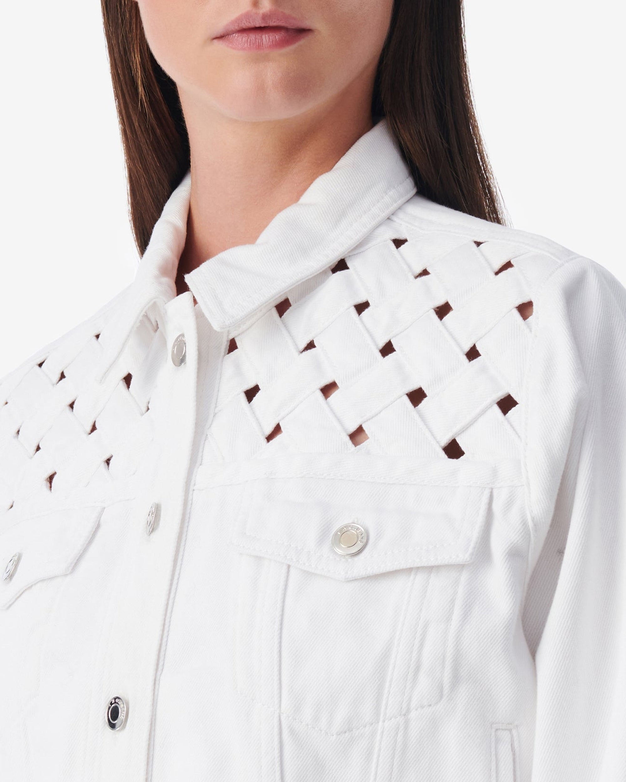 Ubaldo short jacket - Optical White