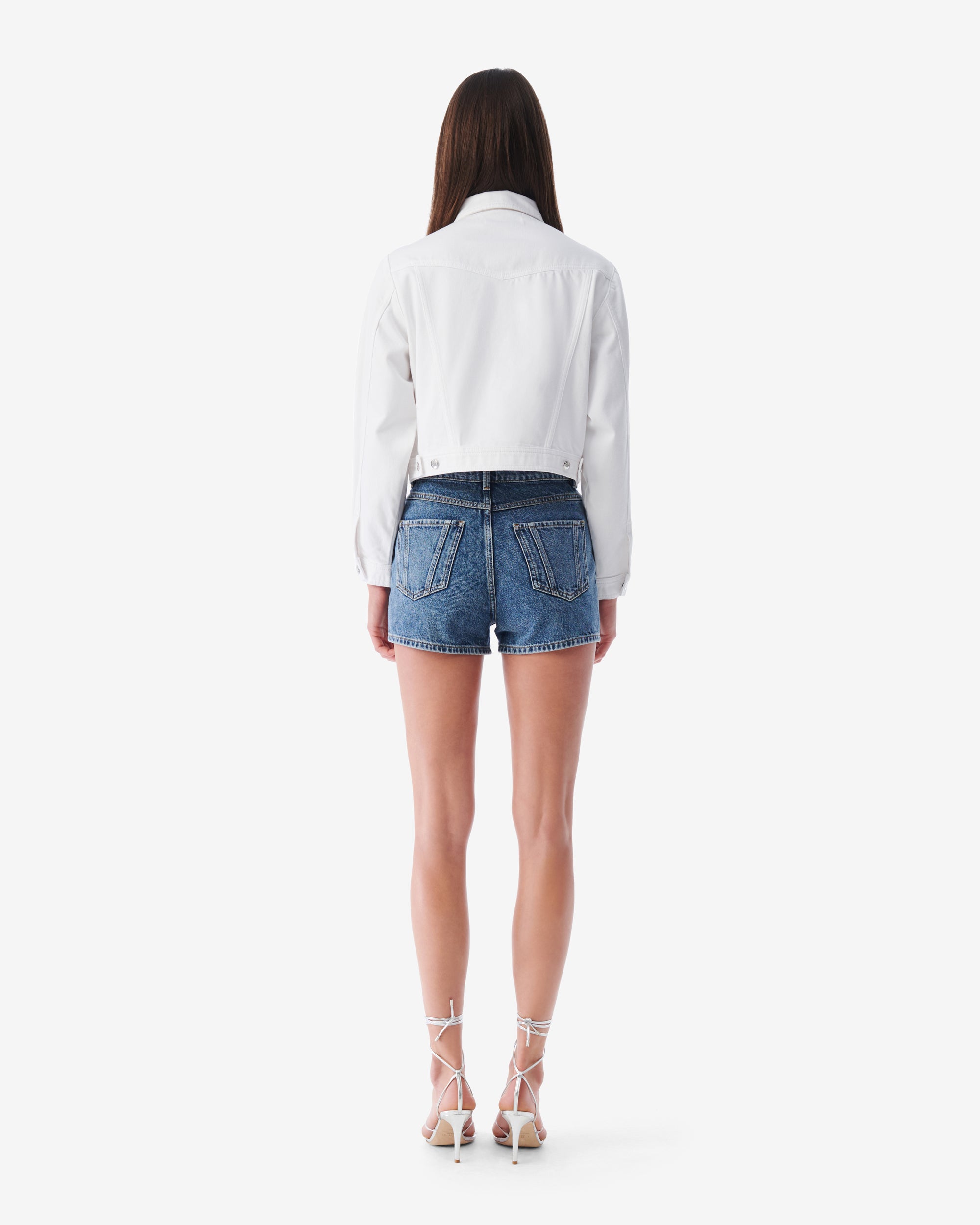 Ubaldo short jacket - Optical White