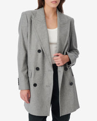 Vefira jacket in wool - Mixed Grey