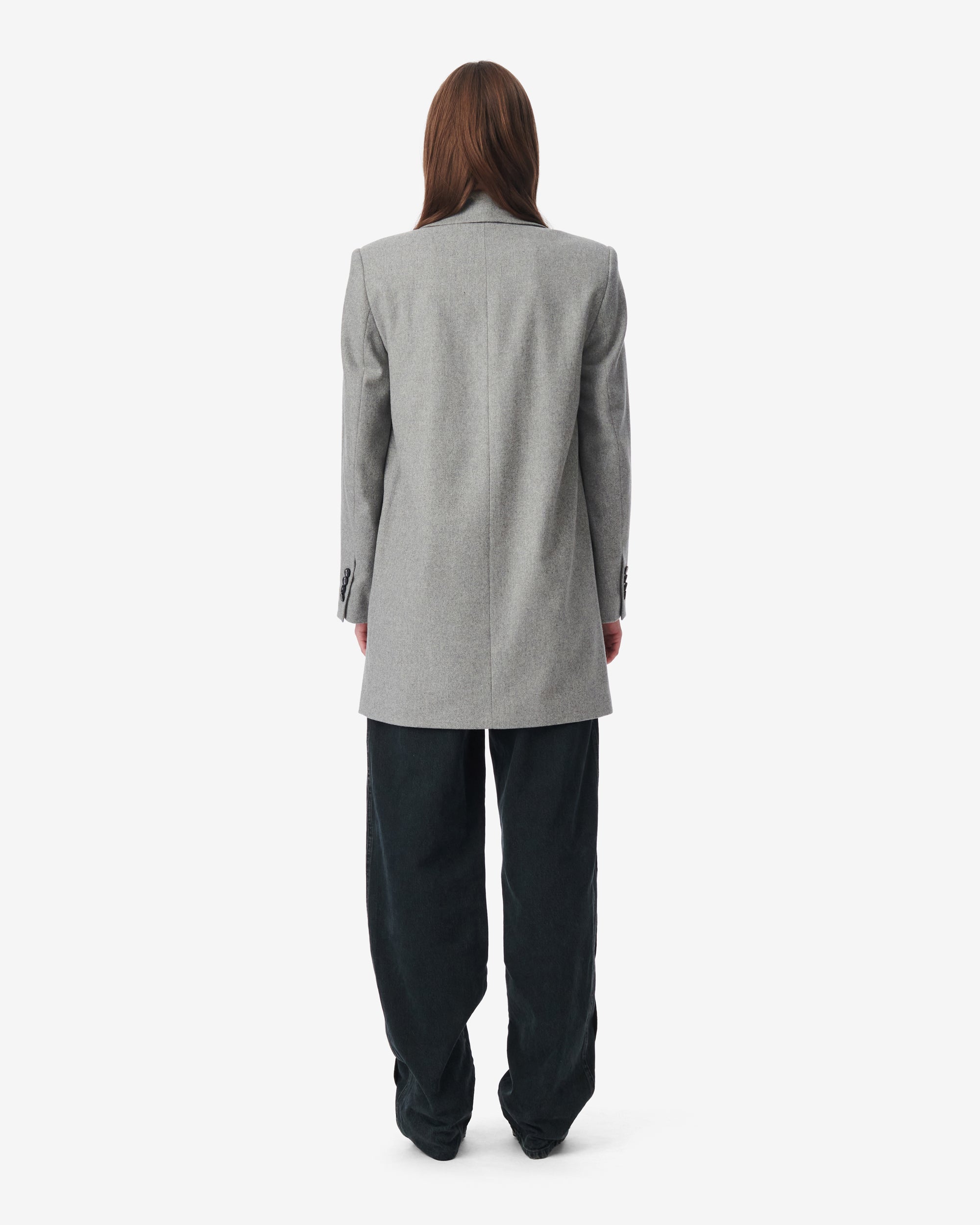 Vefira jacket in wool - Mixed Grey