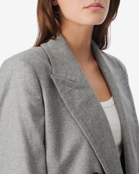 Vefira jacket in wool - Mixed Grey
