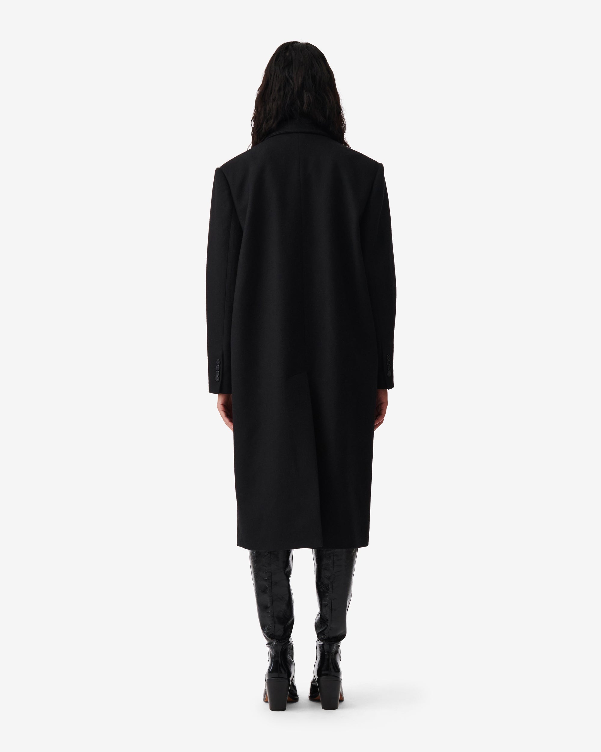 Vieni coat in wool - Black