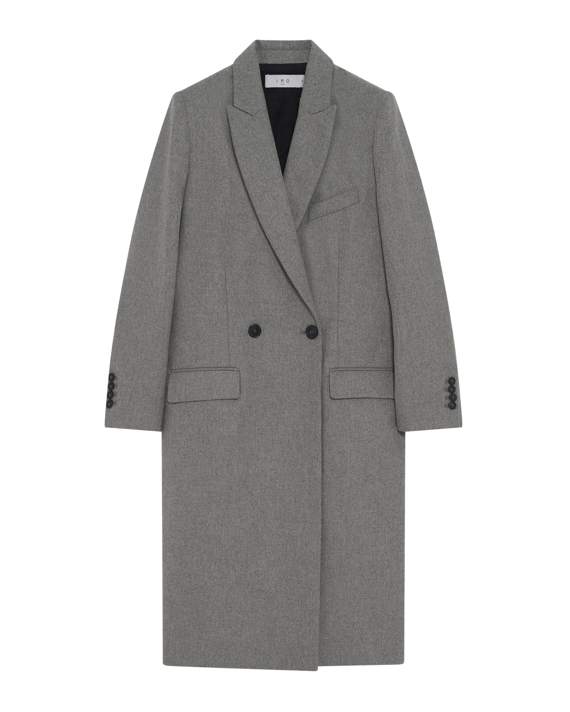 Vieni coat in wool - Mixed Grey