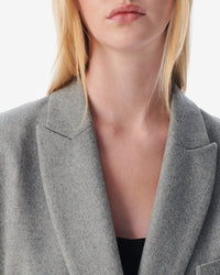 Vieni coat in wool - Mixed Grey
