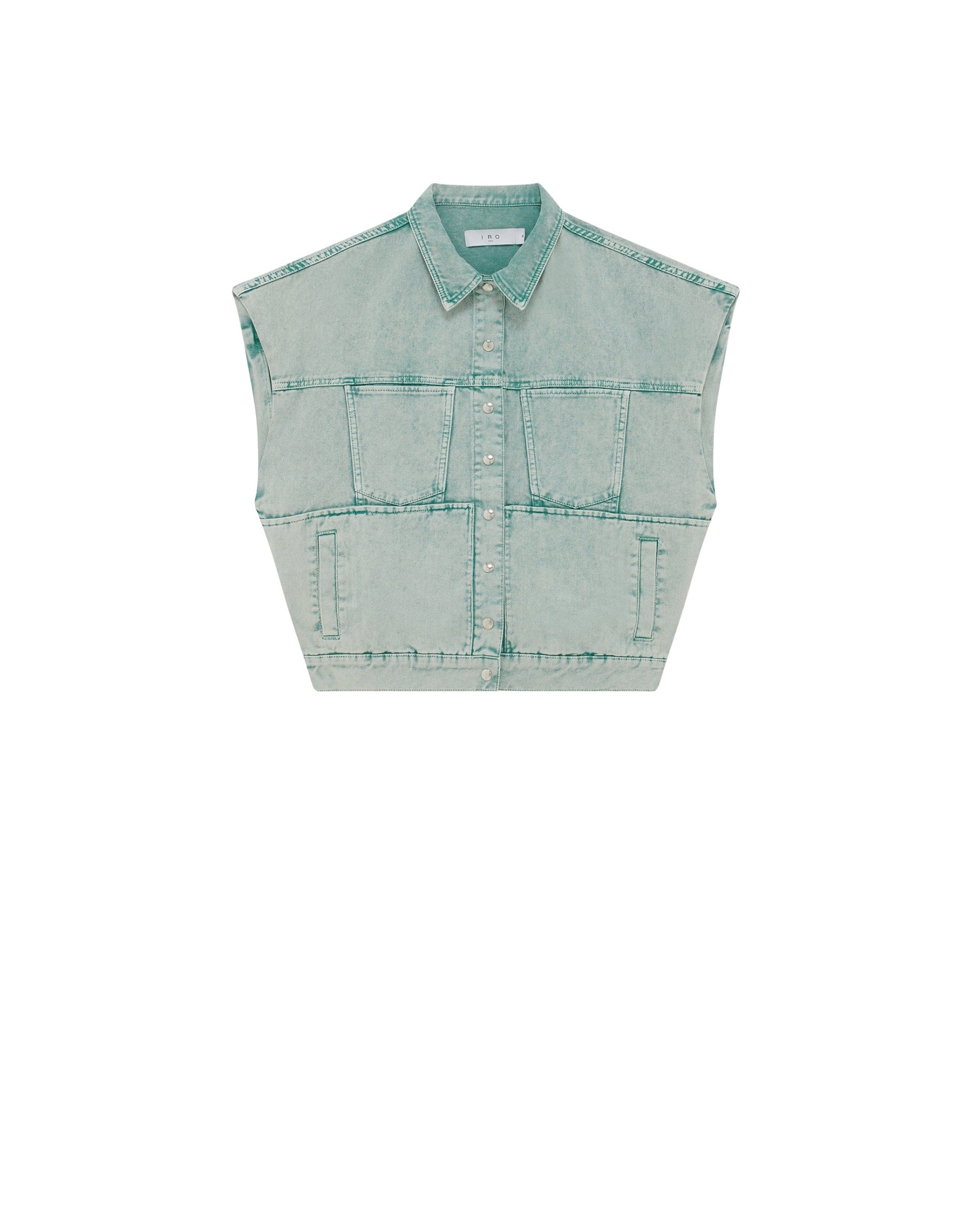 Wally sleeveless jacket - Snow Green