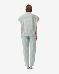 Wally sleeveless jacket - Snow Green