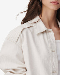 Zano jacket in denim - Beige & Natural White