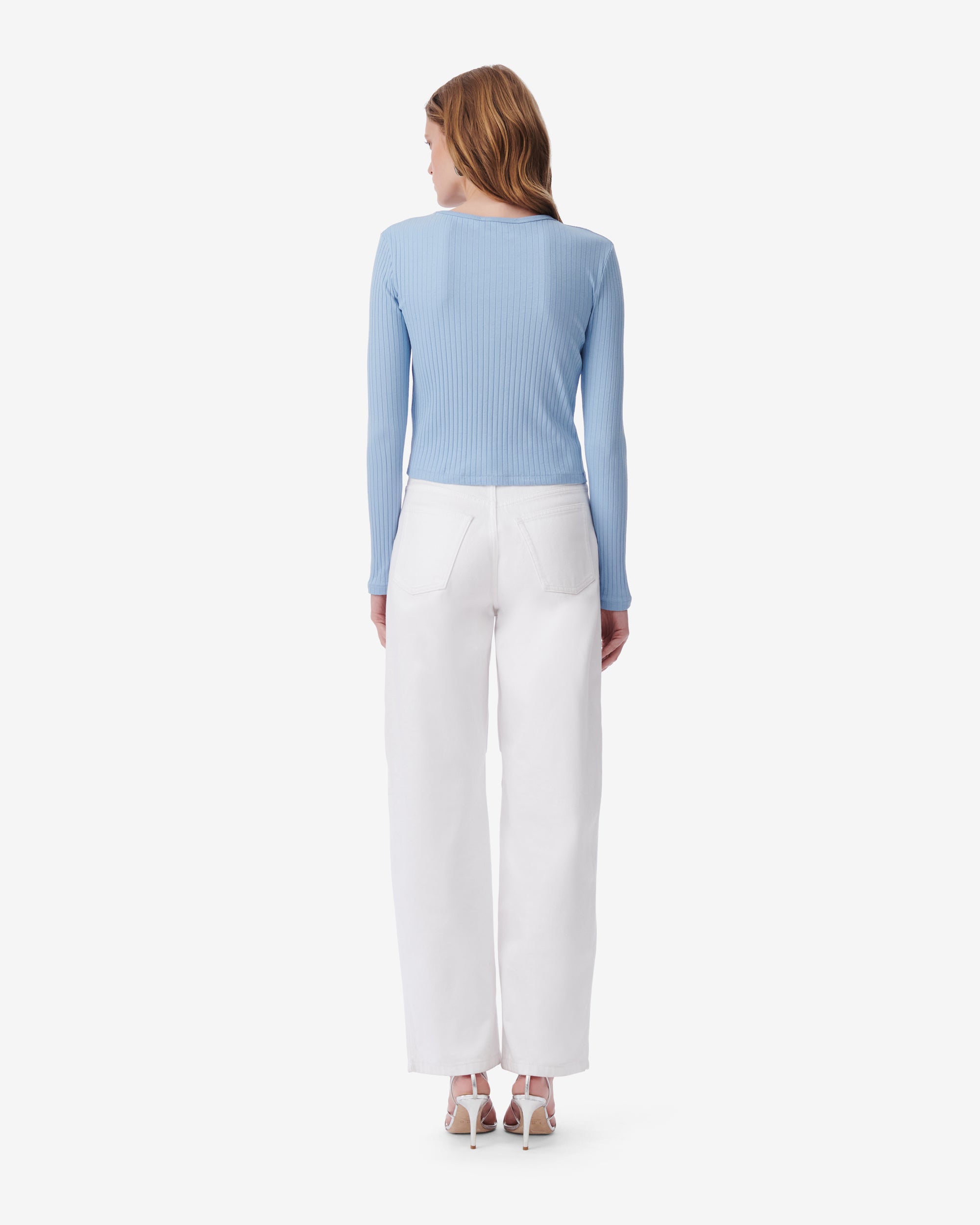Silas long-sleeved cardigan - Azur Blue