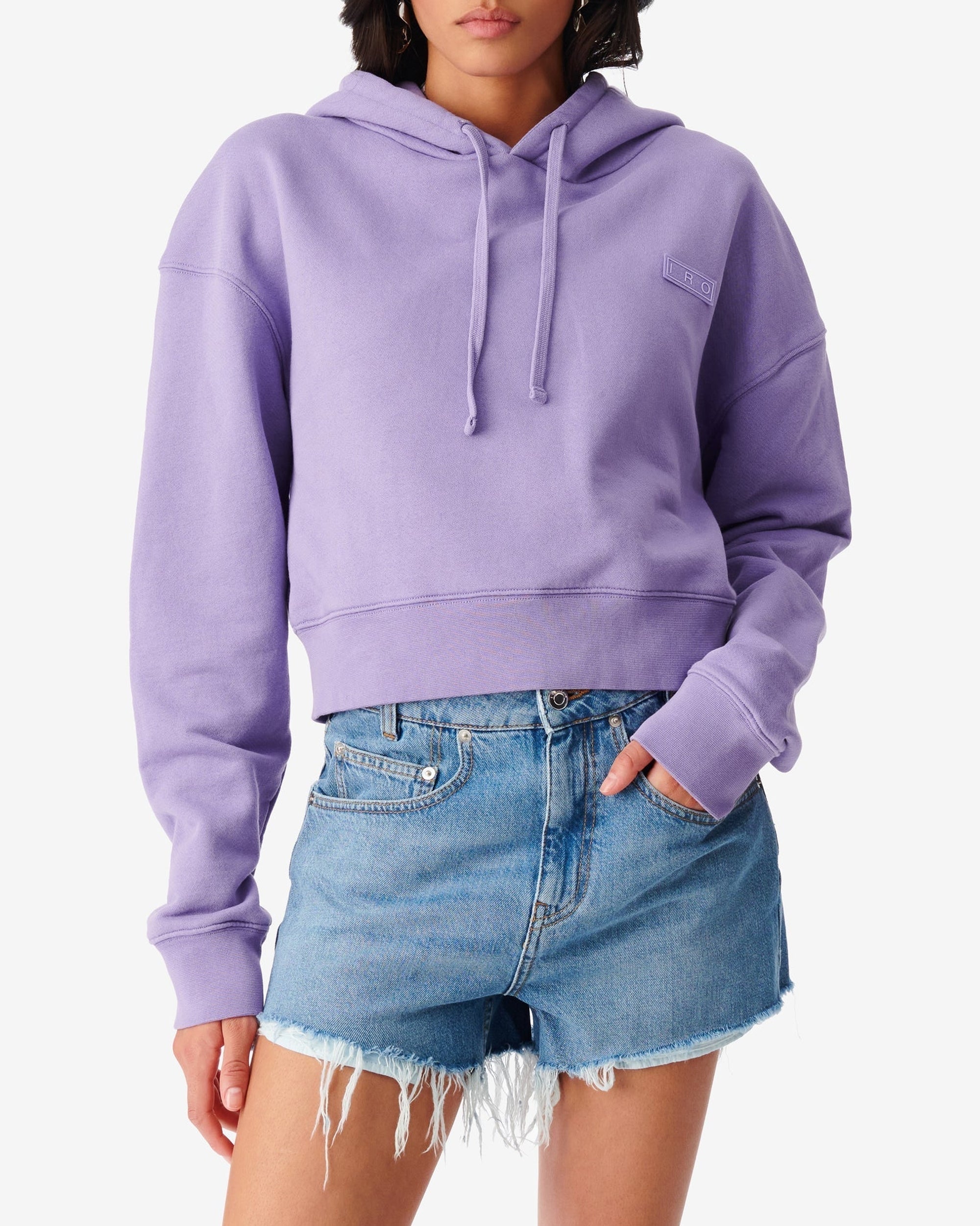 Olinpia knitted hoodie - Vintage Purple