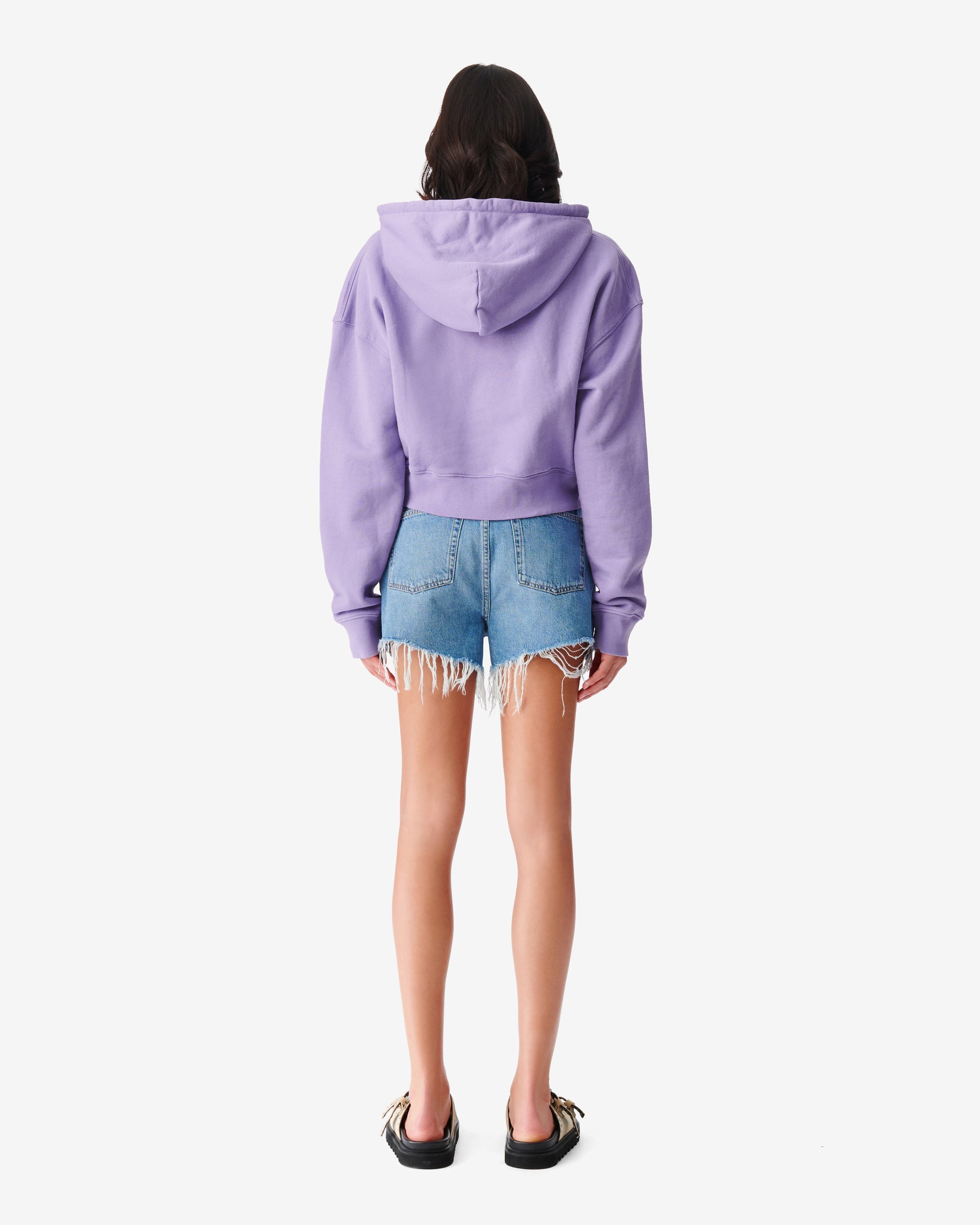 Olinpia knitted hoodie - Vintage Purple
