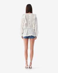 Arlize long sleeve top - White