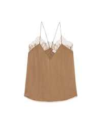 Berwyn silk camisole - Camel