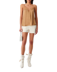 Berwyn silk camisole - Camel
