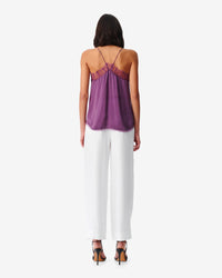 Berwyn silk camisole - Vintage Purple