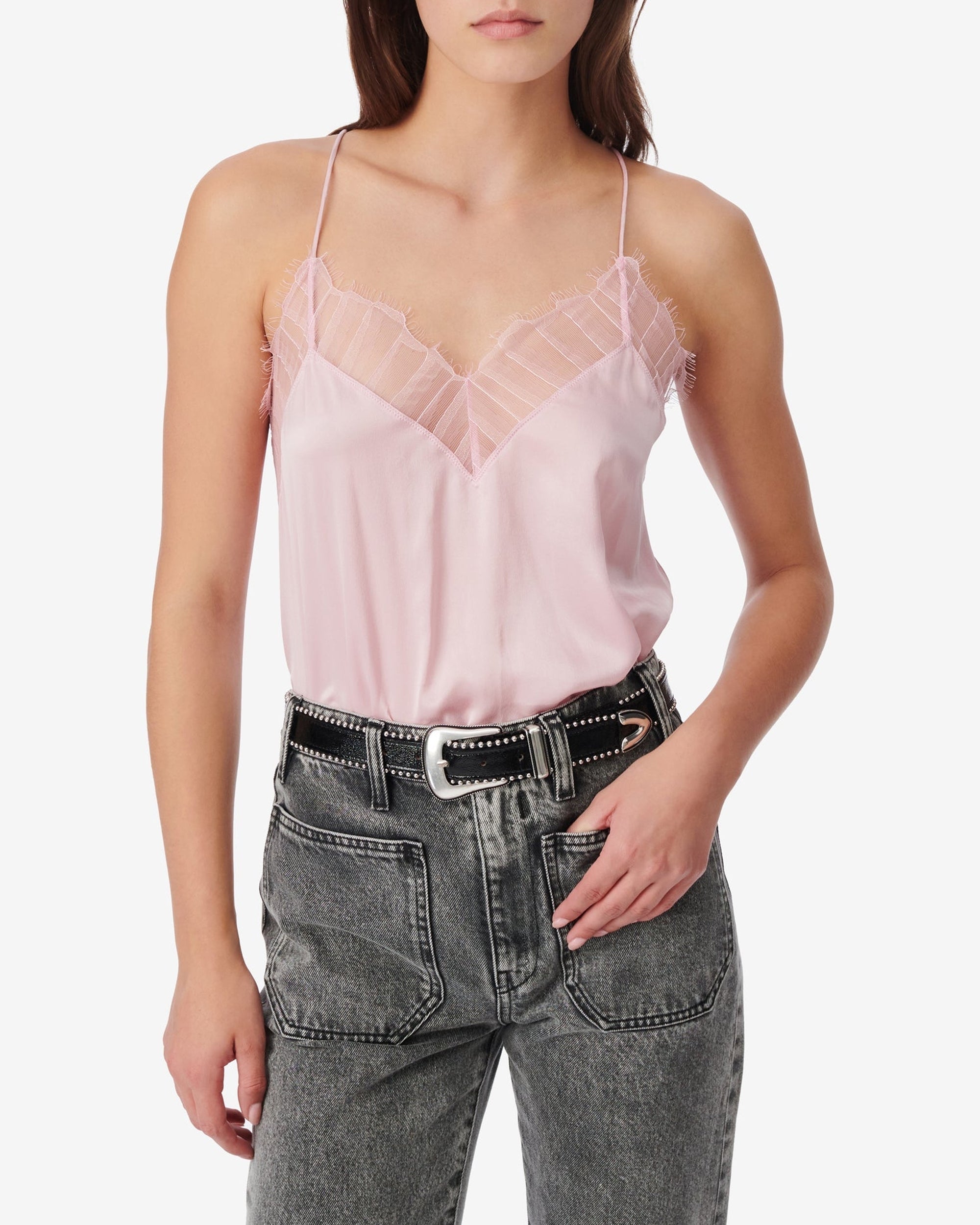 Berwyn silk camisole - Light Pink
