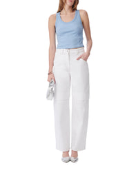 Emma ribbed top - Azur Blue