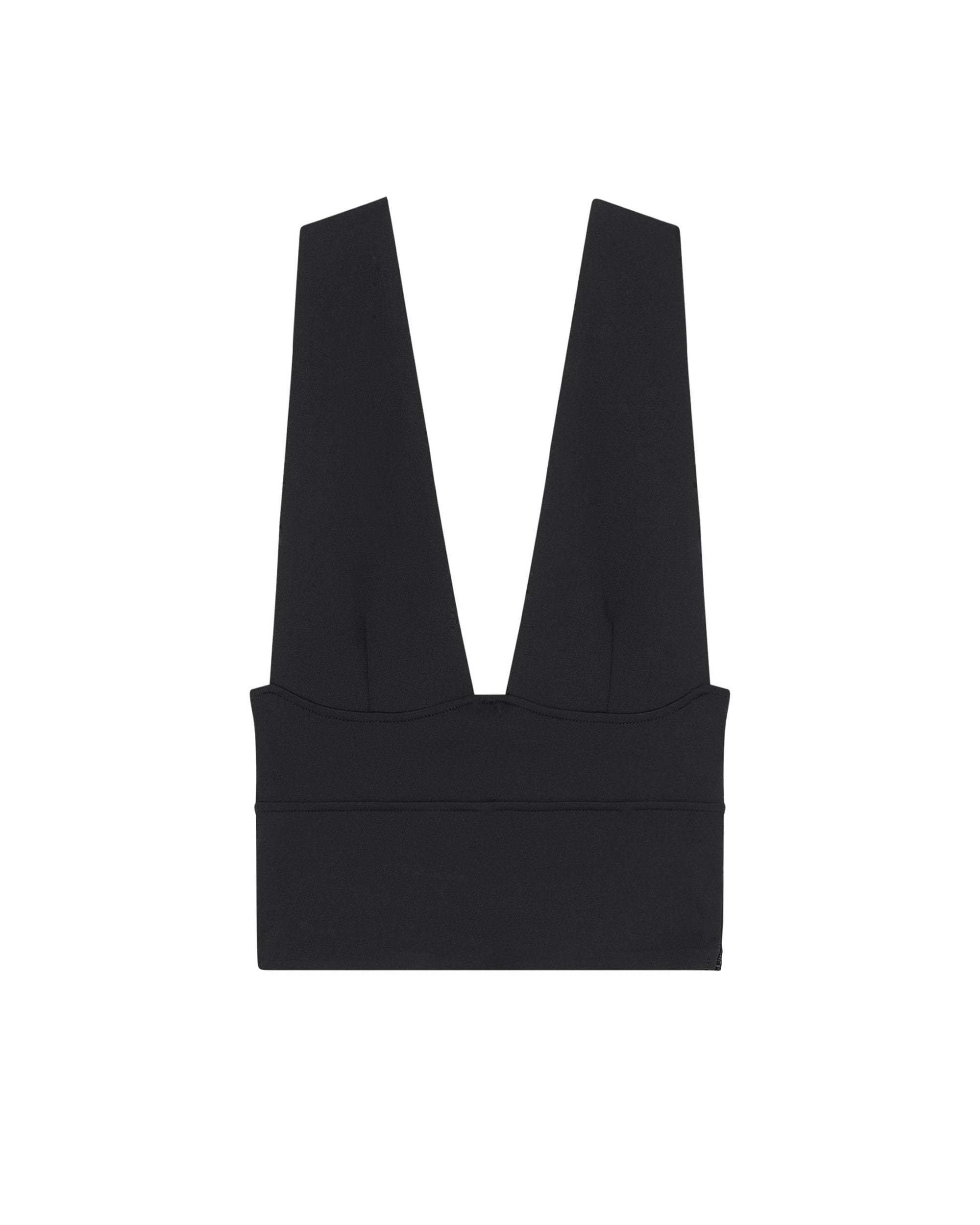 Faith plunging neck top - Black