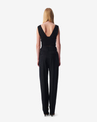 Faith plunging neck top - Black