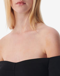Fantine off-the-shoulder top - Black