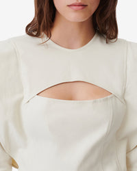 Firma long-sleeved blouse - Ecru