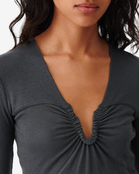 Hallya long-sleeved top - Dark Grey