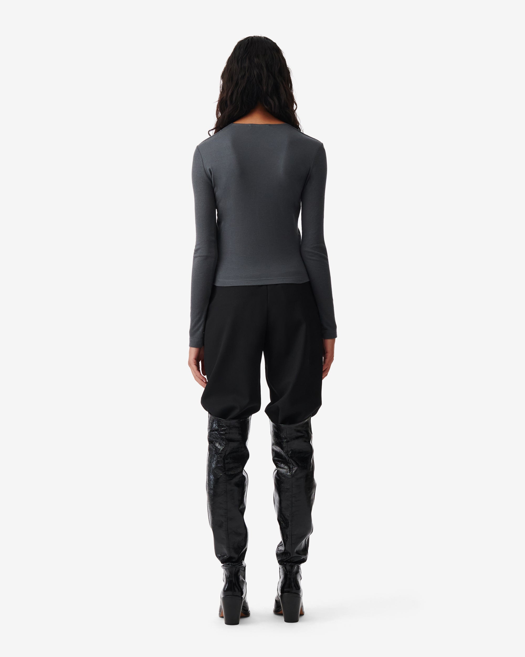 Hallya long-sleeved top - Dark Grey