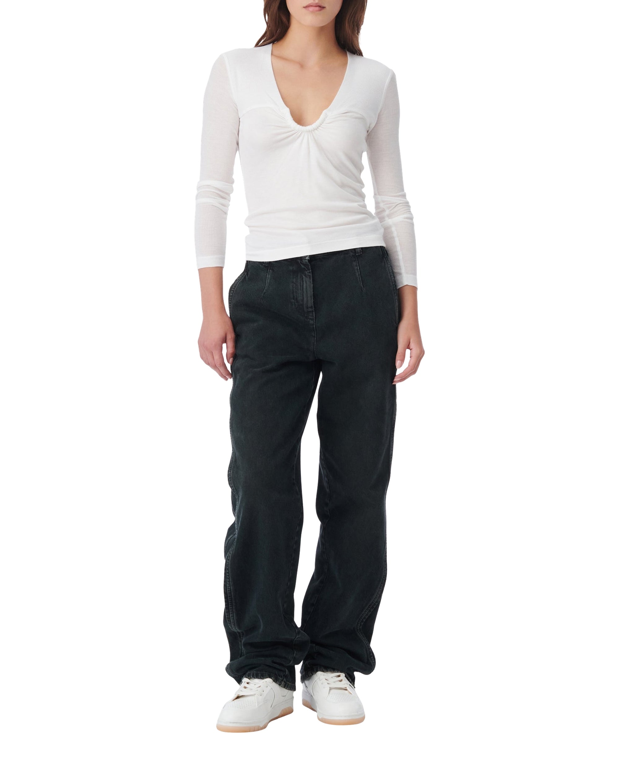 Hallya long-sleeved top - White